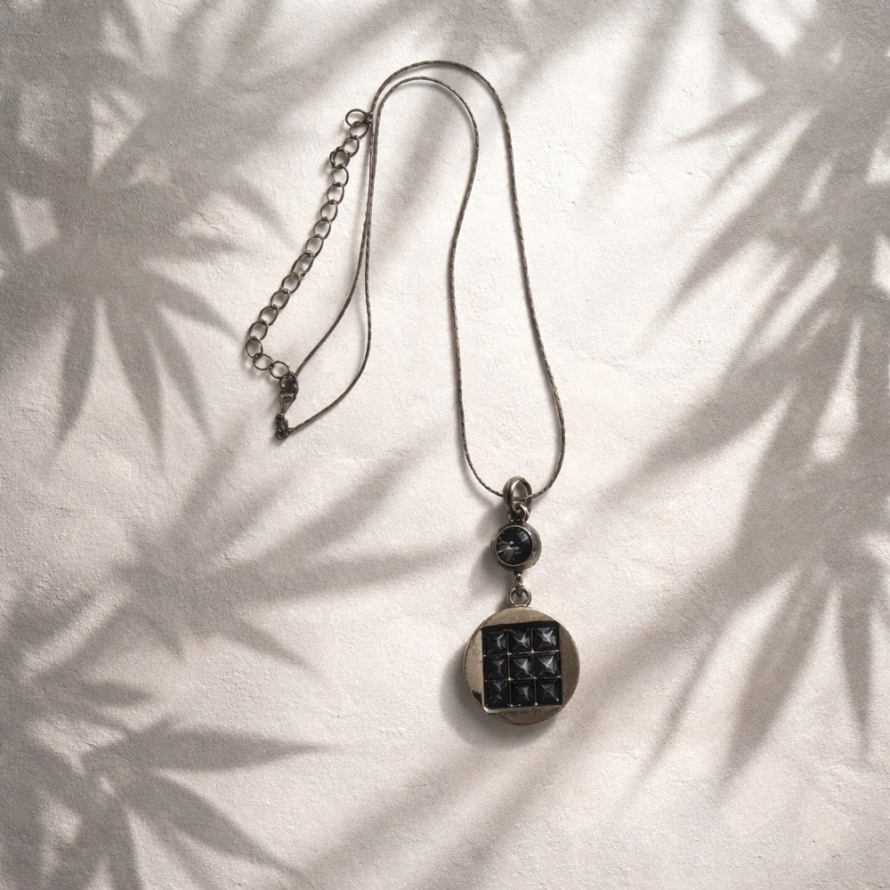 *NEW* Square In Circle Pendant Necklace